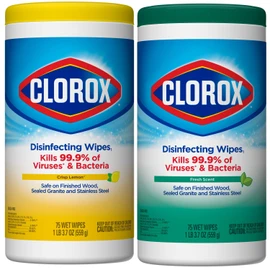 Clorox, Bleach Free Wipe, 75 Count, Pack of 2