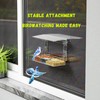 Window Bird Feeder with Strong Suction Cups,Removable Feed Tray,Secure and