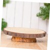 Tofficu 2pcs Wooden Blank Blocks DIY Wood Slices for Centerpieces