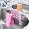 JIANYI 4-in-1 Sponge Holder, 304 Stainless Steel Sponge Holder for