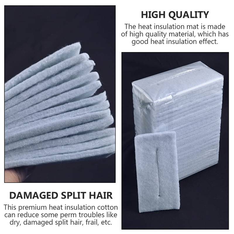 Beaupretty 25pcs Perm Cotton Insulation Mat Heat Resistant Foam Pad