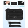 Aukee Car Headrest Pillow with Genuine Leather Cover Memory Foam