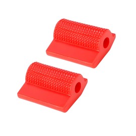 REPAIROCK 2pcs Universal Red Gear Shift Shifter Case Boot Protector Cover Rubber Pad Anti Slip for Motorcycle Auto Replacement Parts