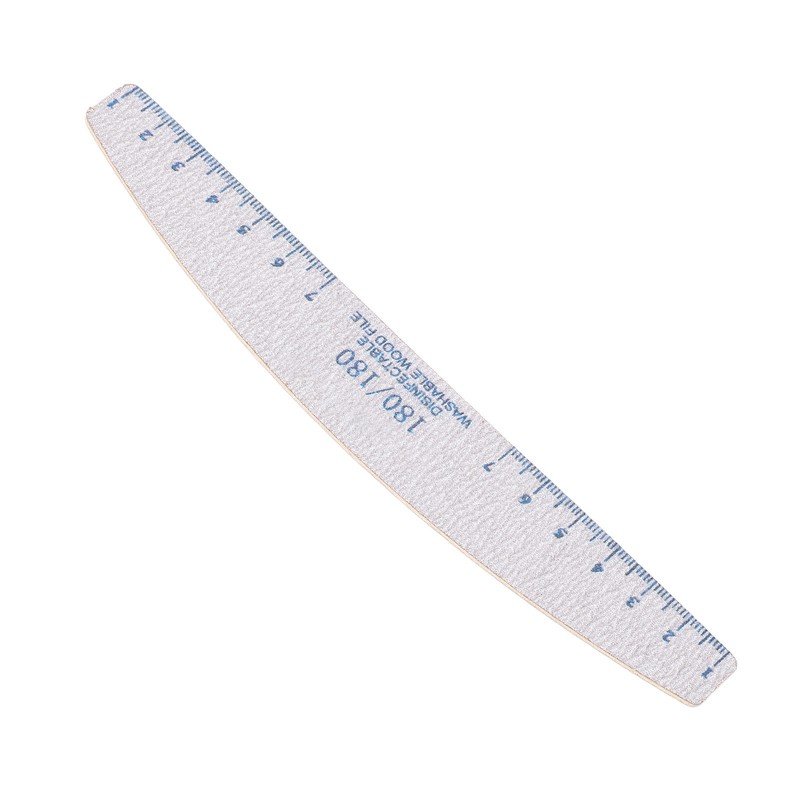 50PCS 180/180 Grit Nail File Reusable Washable Professional Nail Care