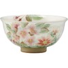 Kyo Ware KTA528-02 Kiyomizu Ware Pottery Kiln Rice Bowl, Small