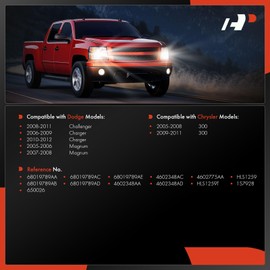 A-Premium Headlight Switch Instrument Panel Headlamp Dimmer Switch Compatible with Dodge Charger 2006-2012, Challenger 2008-2011, Magnum 2005-2008 & Chrysler 300 2005-2011