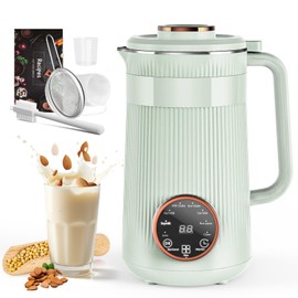 Nut Milk Maker Machine, 35oz Homemade Soy, Almond, Oat, Coconut, Plant Based and Non Dairy Beverages, 8 in 1 Automatic Soybean Machine With 12H Delay Start/Keep Warm/Boil Water