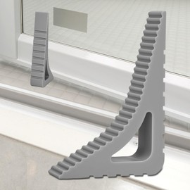 Set of 2 Window Stoppers, Door Stops, Rubber Window Clamps and Tilt Protection Window Stoppers without Drilling, Non-Slip Wedge, Ideal for Families & Clamping Protection, Door Stopper