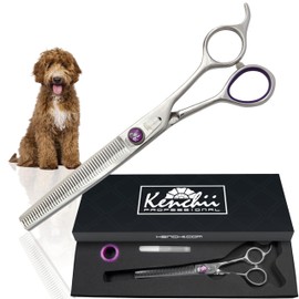 Kenchii Scorpion Dog Grooming Scissors, 46 Tooth Thinning Shears, Dog Scissors for Grooming, Professional Pet Grooming Scissors, Heavy Duty, Durable and Sharp