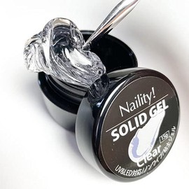 Naility! Solid Gel, Clear, 0.1 oz (4 g), Nail, Gel Supplies, Clay Gel, Gummy Gel, Jelly Gel, 4D, 3D, Clay, Solid Gel, Nail Art, Accessory Nails,