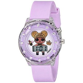 LOL SURPRISE Kids Digital LCD Flashing Watch, Purple (LOL4044AC)