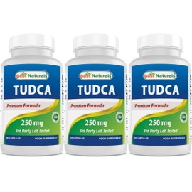 Best Naturals TUDCA 250mg (Tauroursodeoxycholic Acid) - 60 Veg Capsules - 2 Months Supply (60 Count (Pack of 1)) (60 Count (Pack of 3))