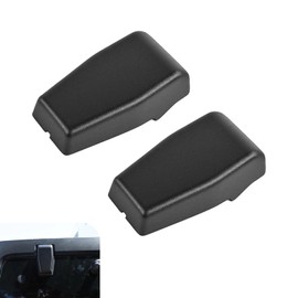 waswale 2 PCS Car Rear Window Hinge Cover, Liftgate Glass Hinge Decorative Cover Modification Accessories, Tight Fitting Replacement 68413488AA, Compatible with Jeep Wrangler JK 2007-2018 (Black)