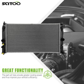 SCITOO 13591 Radiator Fit 2019-2020 for LX for UX250h 2.0L 2016-2020 for Toyota for Prius 1.8L 2020 for Toyota for Prius Prime - 2017-2020 for Toyota for Prius Prime 1.8L