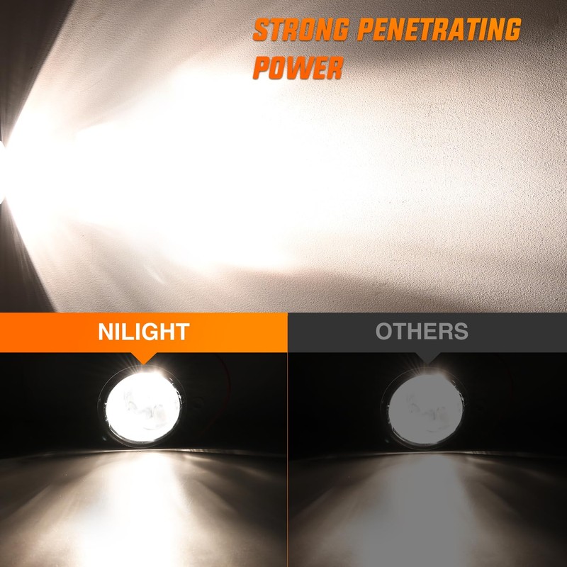 Nilight Fog Lights Assembly Compatible with 2007 2008 2009 Toyota