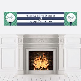 Par-Tee Time - Golf - Retirement Party Decorations Party Banner
