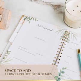 Hard Cover Pregnancy Journal for First Time Moms 2025, Baby Memory Book, Expecting and Organized Baby Planner, Pregnancy Book, Pregnancy Calendar for First Time Moms with Ultrasound Photo