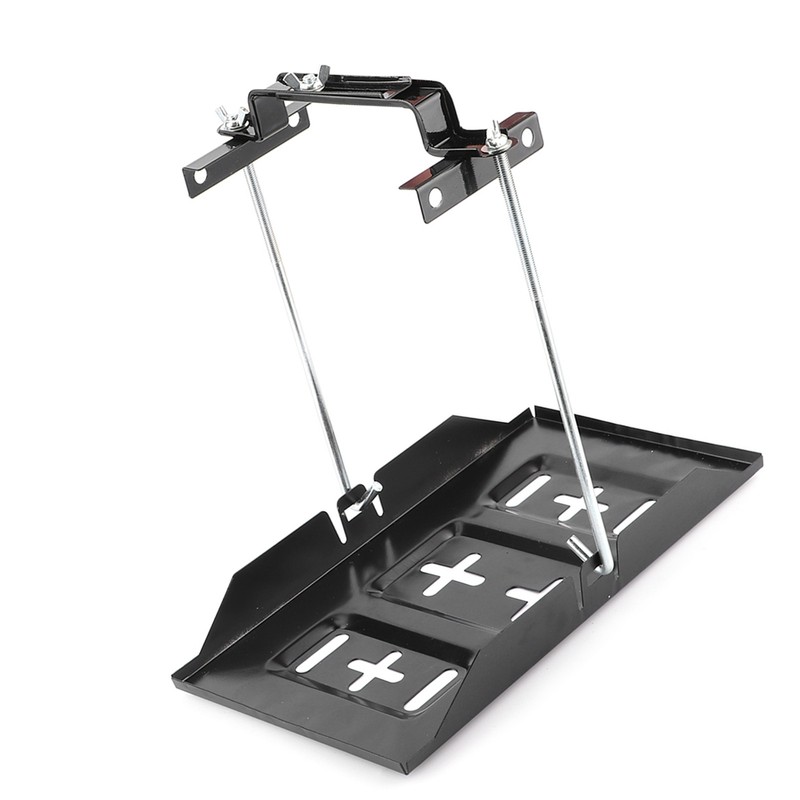 Storage Battery Holder Tray Mount Hold Down Clamp Bracket Kit