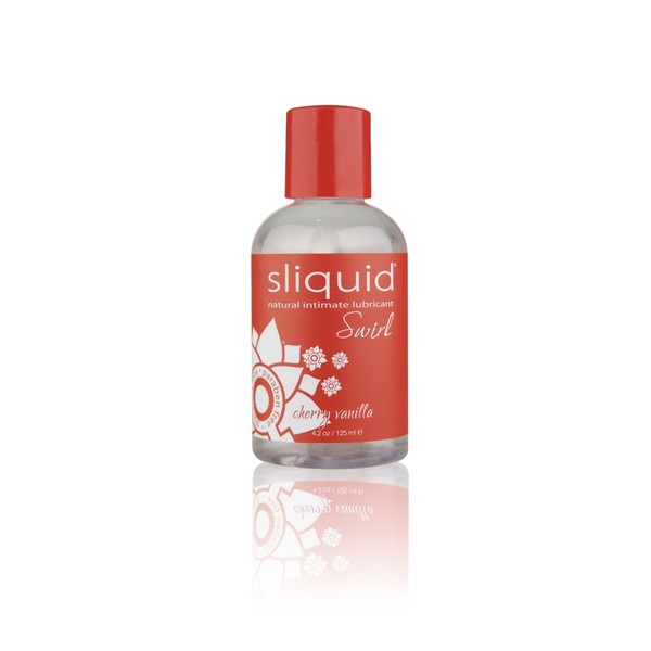 Sliquid Swirl Flavored Water Based Lubricant, Cherry Vanilla, 4.2 Ounce