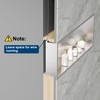 Neodrain Recessed LED Shower Niche, Brushed 30X12 in Waterproof Stainless
