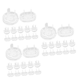 Operitacx 3 Sets Transparent Babyproof Outlet Covers Safety Plug Protectors with Durable Construction for Standard Outlets Easy Installation for Peace of Mind