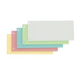 Limit Punched Cardboard Divider Strips 180gsm 5 Colours Pack of 100 240 x 105 mm