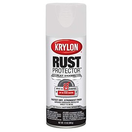 Krylon K06903407 Rust Protector and Preventative Enamels, Flat White