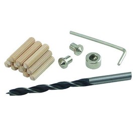 General Tools 841516 Dowel Accessory Kit (12-5/16" Pins, 1-5/16" Brad Point Drill Bit, 1-5/16" Drill Stop Collar, 2-5/16" Dowel Centers, 1 Hex Key)