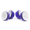 Gifbera Purple Foil Cupcake Liners - Standard Size Metallic Muffin
