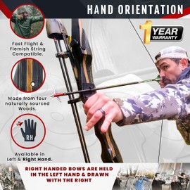 Southwest Archery 64" Ghost Takedown Longbow w/Stringer Tool - (Right Hand, 29lb)