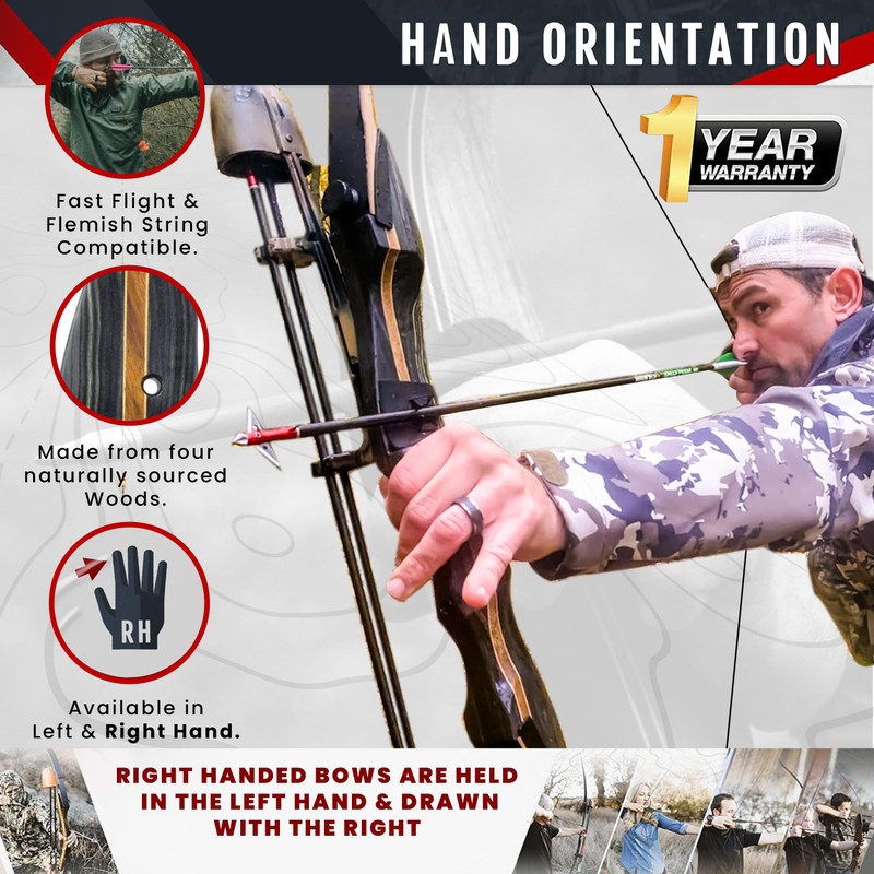 Southwest Archery 64" Ghost Takedown Longbow w/Stringer Tool - (Right