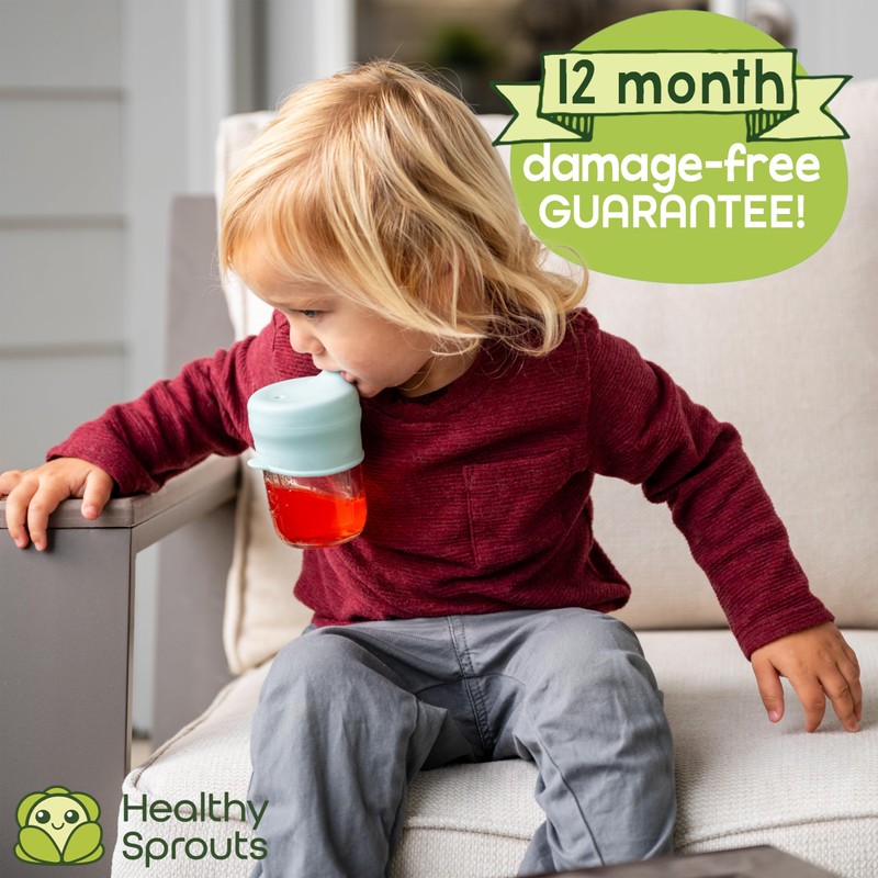 Healthy Sprouts Silicone Sippy Cup Lids - Spill Proof, Fits