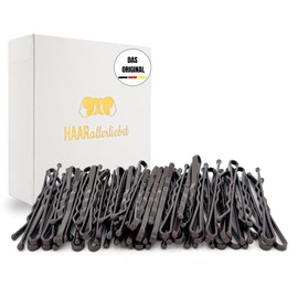 HAARallerliebst® 50 Bobby Pins braun dunkel – 5cm Haarklammern für Damen – Extra stark & langlebig – nachhaltige Geschenkbox – Haarnadeln für Frisuren, Haarstyling Zubehör (dunkelbraun, 50 Stück)