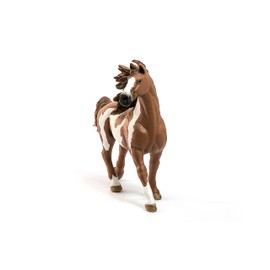 Schleich Farm World, Realistic Animal Toys for Boys and Girls, Pinto Stallion Spotted Horse Figurine, Ages 3+