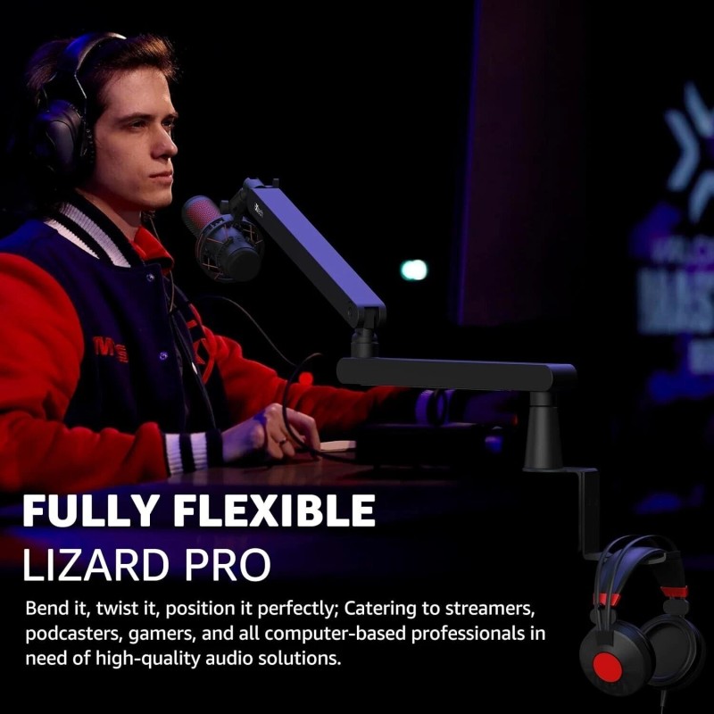 IXTECH Mic Boom Arm Stand LP Microphone Stand Low Profile