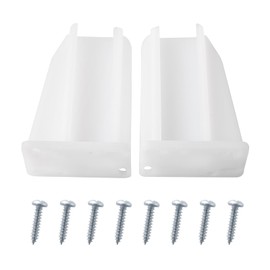 R 7227 Rear Drawer Track Back Plate, 5/16 in. x 7/8 in., Support and Maintain Alignment of Bottom/Side Mounted Drawer Glides (1 Pair)