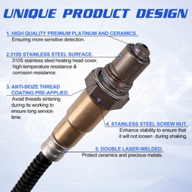 DZG O2 Lambdasonde hinten 9636968380 9636876580 Kompatibel mit Citroen Berlingo C2 C3 C4 C5 C6 NEMO SAXO XSARA/Peugeot 1007 106 206 207 306 307 406 407 607 BIPPER PARTNER,usw.