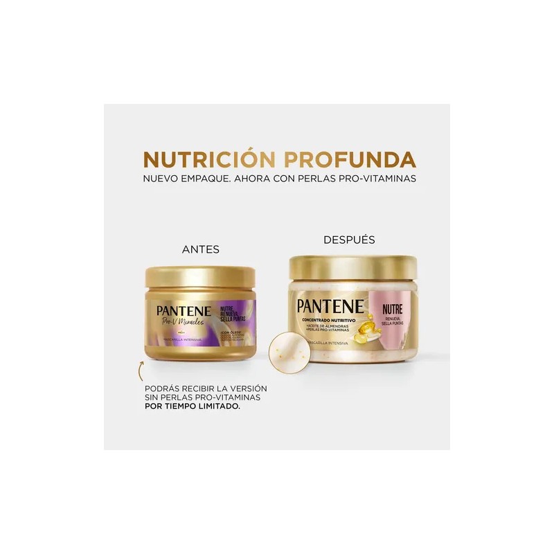 Mascarilla para cabello Pantene Nutre y Sella Puntas 300 ml