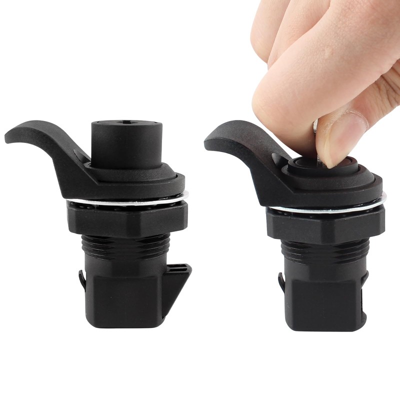 HOWDIA 1Pcs Push Button Lock Glove Box Latch, Tool Box
