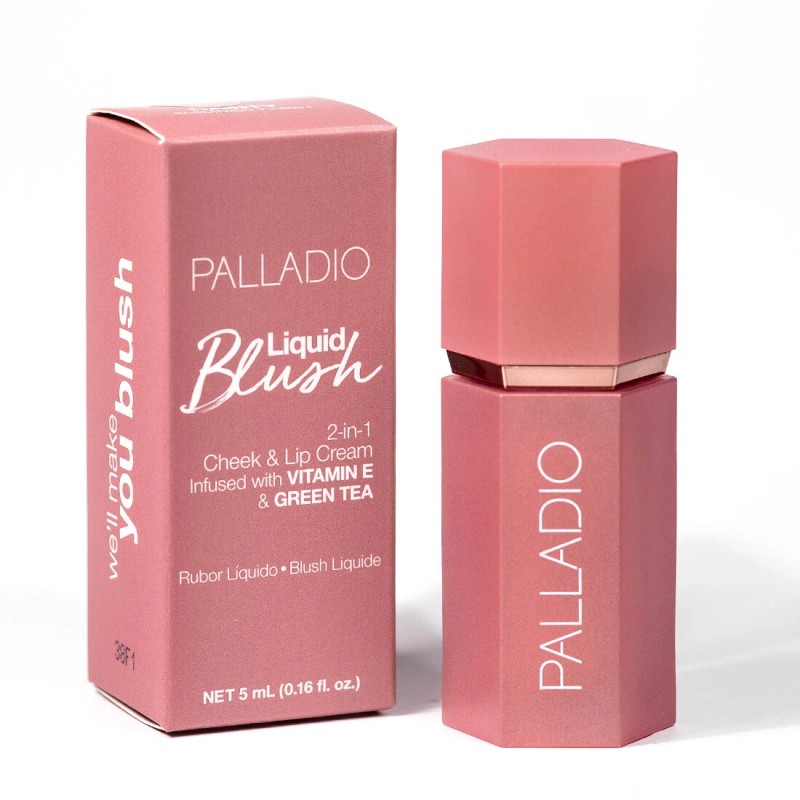 Palladio Liquid Blush for Cheeks & Lips 2-in-1 Makeup Face