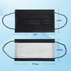 100 Pack Medical Grade Black Disposable Face Masks-Protective 3 Ply