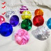 10Pcs 40mm Big Size Kids Diamond Gemstones, Acrylic Diamond Gems