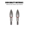 BDKMMS Archery Field Points, 5Pcs 100/150/200/250/300/350 Grains Stainless Steel Archery