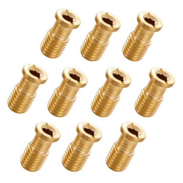 GREEN POWER 10 Pack Pool Cover Brass Anchor Head Screw