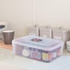 Jnktka 11 Quart Clear Plastic Storage Bins, Storage Container Box
