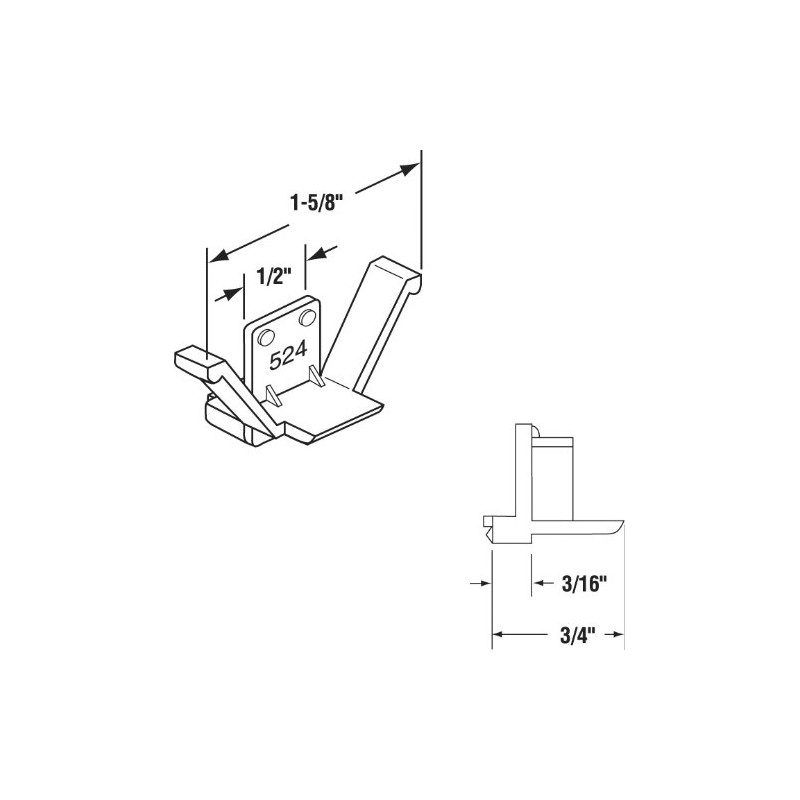 Prime-Line L 5624 Clear Plastic Window Screen Retainer Clips (4
