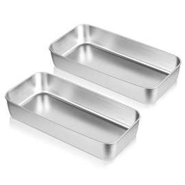 13 Inch Stainless Steel Mud Pan, 3 Pack Drywall Mud Pan Rolled Edges Thick Metal Drywall Tool Tray for Easy Taping Knife Cleaning to Use Mixing Cement Mortar Putty Paint