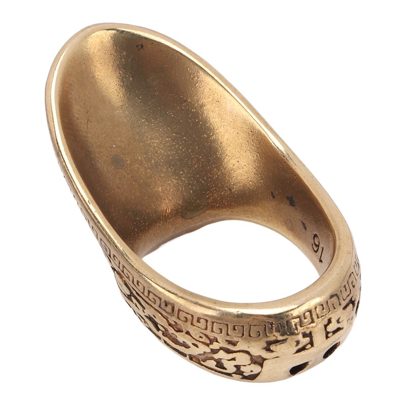 Archery Thumb Rings Good Protection Engraving Pattern Brass Finger Protector