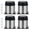 Knpwer 4 Pcs Adjustable Legs,50x60mm Stainless Steel Cabinet Feet,Round Adjustable