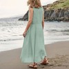 Pinclodly Summer Dresses for Women 2024 Cotton Linen Elegant Flowy